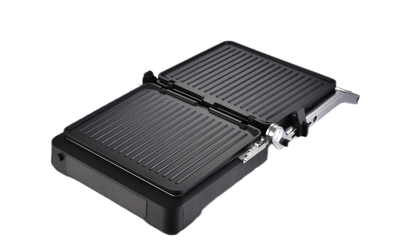 electric tabletop grill large lcd digital display with timer removable grill pan gr-178