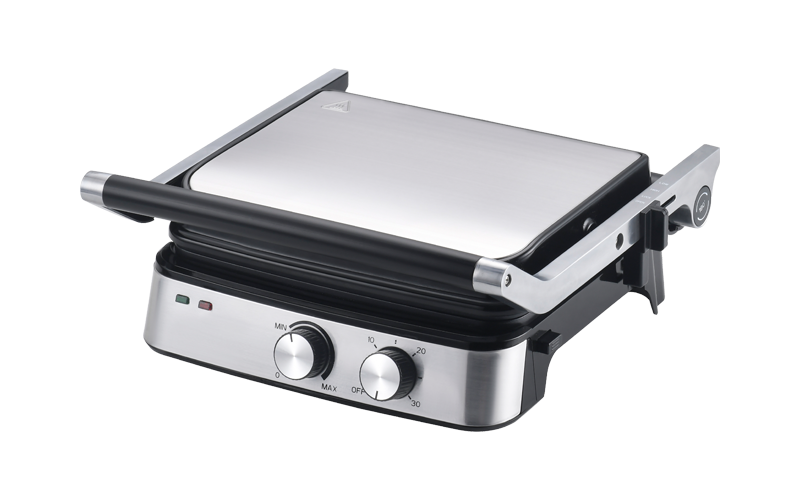electric table top grill with removable plates adjustable temperature control knob gr-197