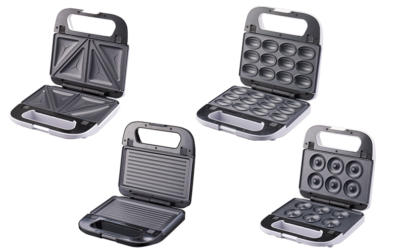 Convenient Sandwich Maker Manufacturer 3in1&Detachable plates andNon-stick coating for easy cleaning