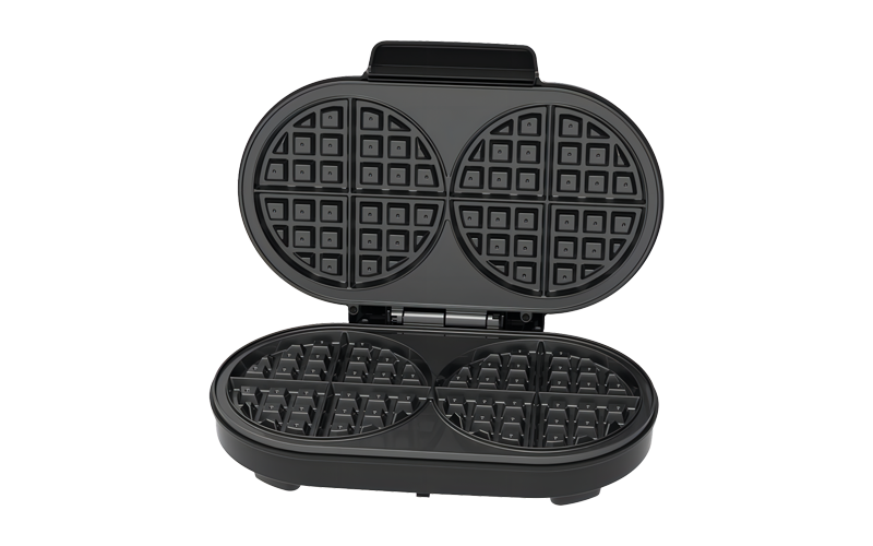 Belgium Double Waffle Maker with Non-stick coated plates for easy cleaning&Auto temperature control