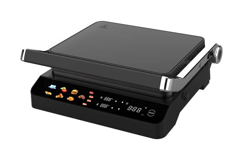 Indoor Papani Grill with detachable baking tray Non-stick coating is easy to clean gr-243e