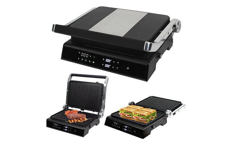 2000W Indoor Electric Grill | Non-Stick & Speech-Control System with Detachable Plate GR-122