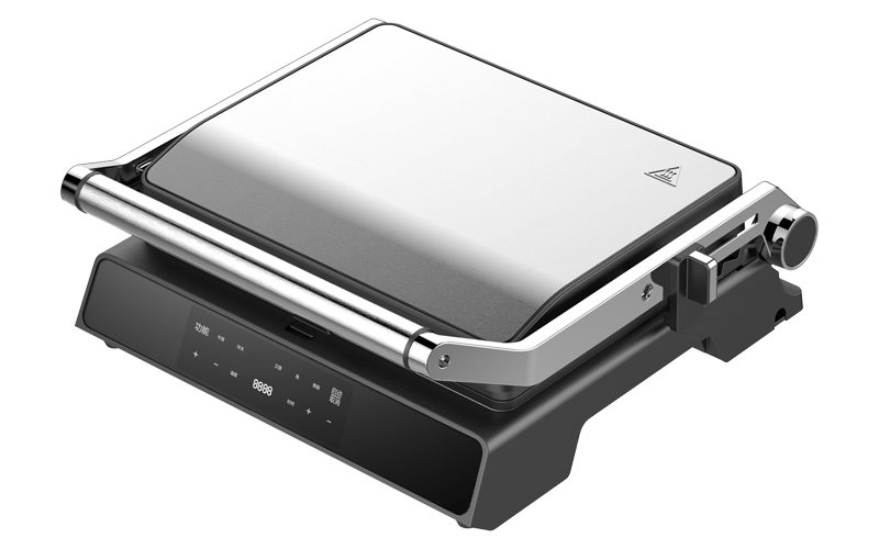 electric stove with griddle stainless steel nonstick removable plates digital display gr-281