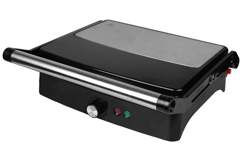 electric grill and griddle with adjustable temperature control Knob 180 degrees open gr-212