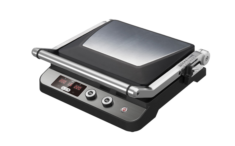 Professional Electric Griddle with Adjustable Height and Detachable Plates GR-218