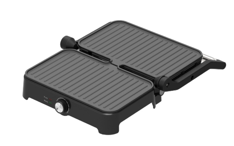 Custom Grill BBQ with Adjustable Temperature Control and Non-Stick Plates GR-259