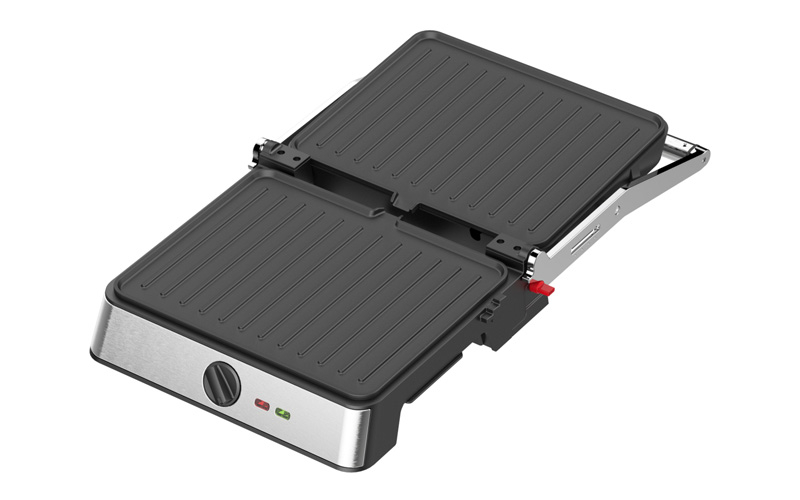 Custom BBQ Contact Grill and Panini Press with Removable Non-Stick Plates GR-272