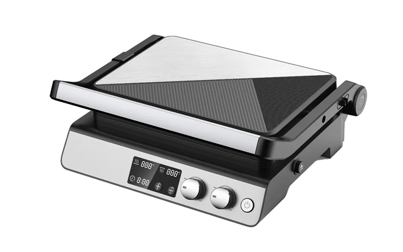 wholesale bbq grills|Digital Contact Grill with Ceramic Coating and Touch Screen GR-305