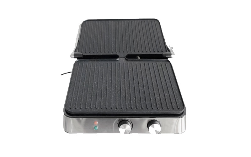 Stainless Steel Electric Griddle with Timer and Adjustable Temperature GR-312