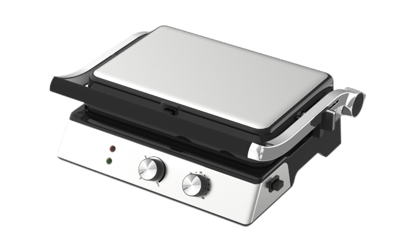 Large Electric Contact Grill with Adjustable Temperature and Timer GR-320