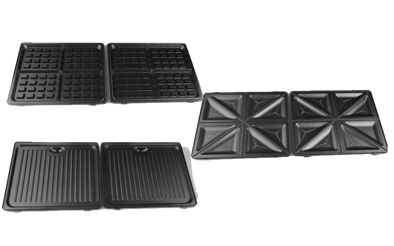 Customize Sandwich Maker with Removable Waffle Maker Plates and Automatic Temperature Control