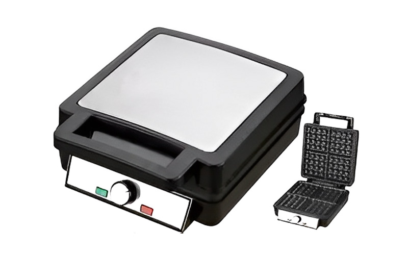 Manufacturer Custom 4 Slice Waffle Maker with Non-Stick Plates