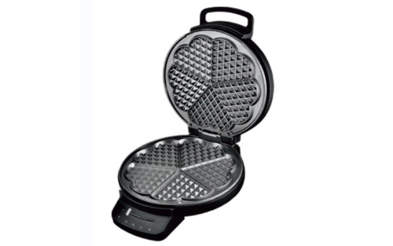 Manufacturer Round Waffle Machine with Adjustable Temperature Control and Non-Stick Plates