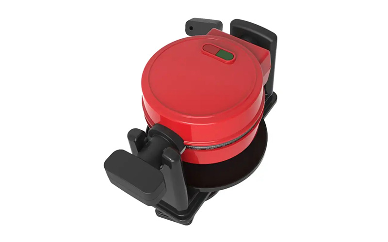 Wholesale Red Mini Waffle Maker with Adjustable Temperature Control