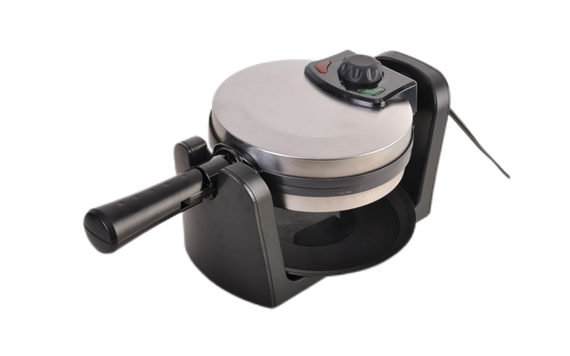 Wholesale Belgian Waffle Maker Rotating with Removable Tray and Non-Stick Plates