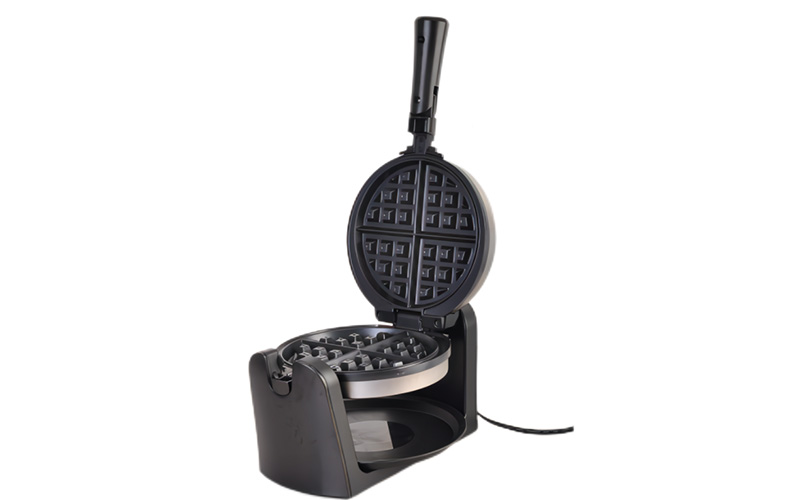 Wholesale Belgian Waffle Maker Rotating with Removable Tray and Non-Stick Plates