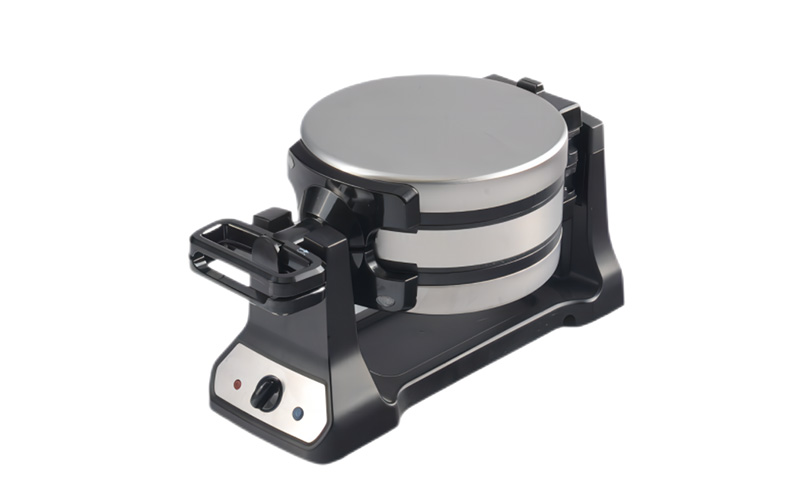 Factory Stainless Steel Rotating Belgian Waffle Maker with Rapid Button and Audio Beep