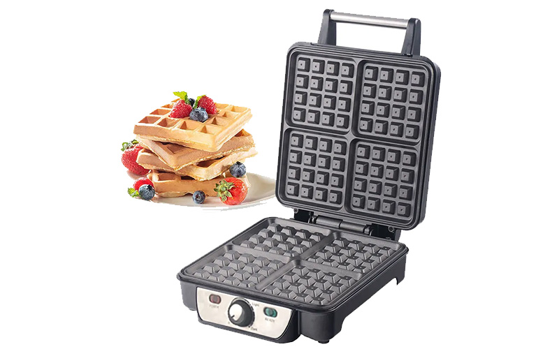 Factory Personalised Waffle Maker with Non-Stick Plates and Cool Touch Housing