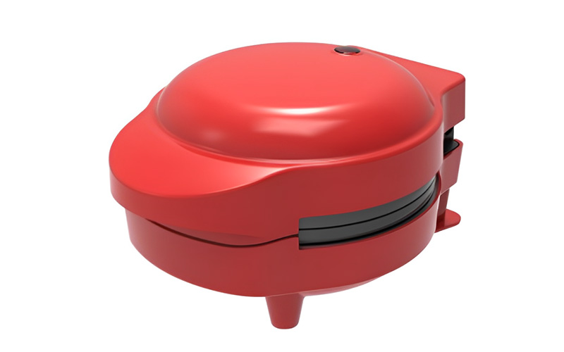 Wholesale Red Color Custom Mini Egg Waffle Maker with Detachable Plates