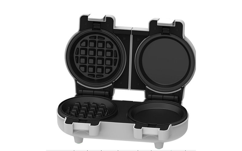 Factory White Mini Double Detachable Waffle Maker and Snacks Maker