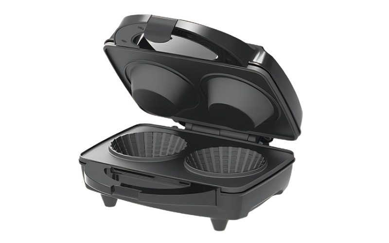 Customize 2 Slices Waffle Bowl WAFFLE CUP Maker with Automatic Handle Lock