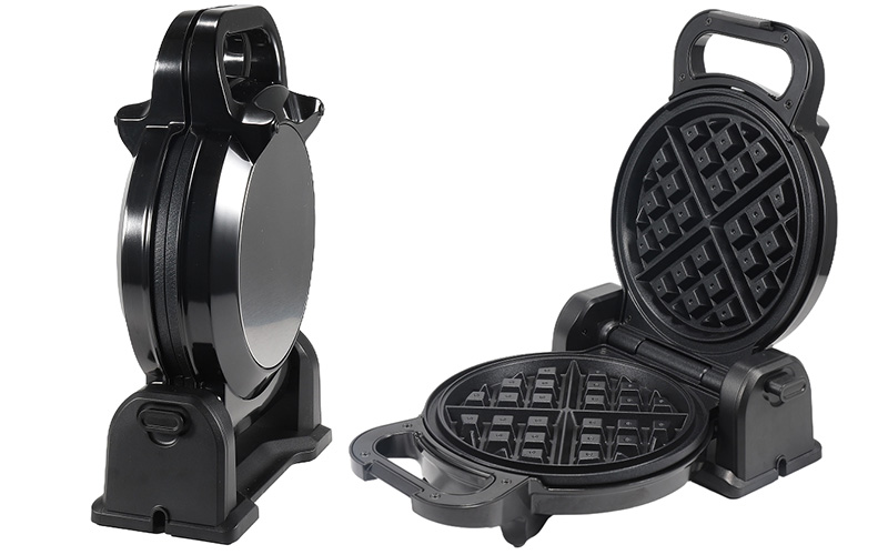 Customize Electric Flip Waffle Maker with Rotating Feature and 180° Flip