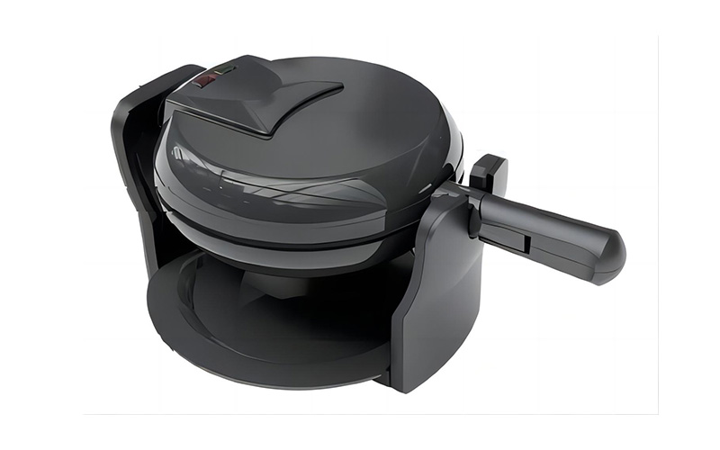 Factory Rotating Waffle Maker with 180° Flip and Non-Stick Coating Plates