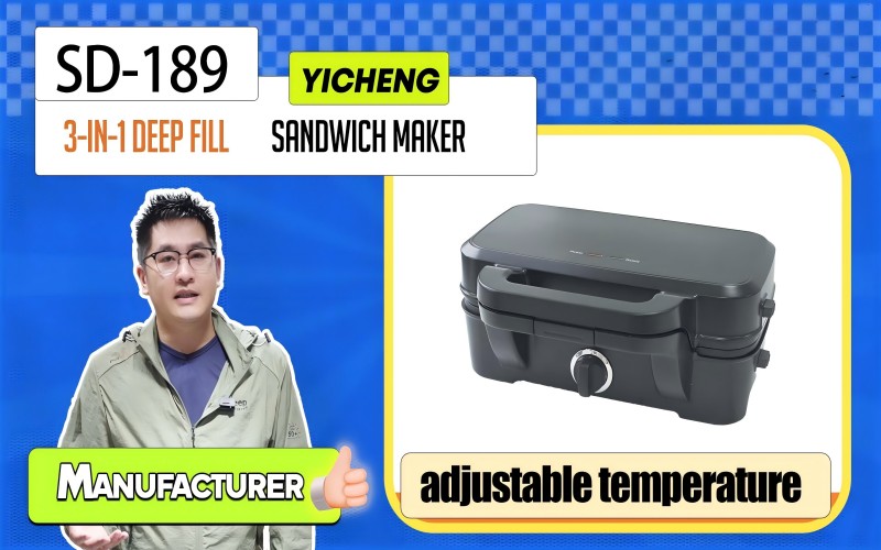 Your customers won't be able to live without it, the most versatile sandwich maker for breakfast!