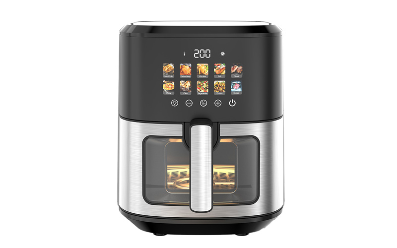 AF-8475 10L LCD Screen Double Digital Air Fryer with Visible Pot | OEM