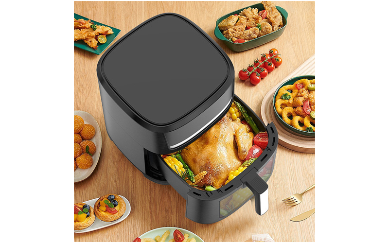 AF-8475 10L LCD Screen Double Digital Air Fryer with Visible Pot | OEM