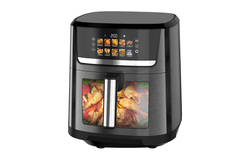 AF-8475 10L LCD Screen Double Digital Air Fryer with Visible Pot | OEM