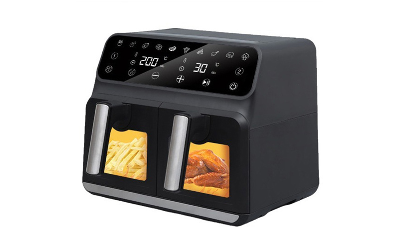 AF-8102 9L Dual Zone Digital Air Fryer with Double Baskets & Touch Screen | OEM