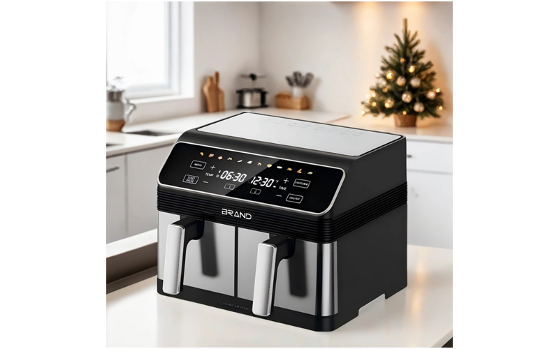 AF-8460 9L Air Fryer Oven with LED Touch Display & Dual Basket | OEM