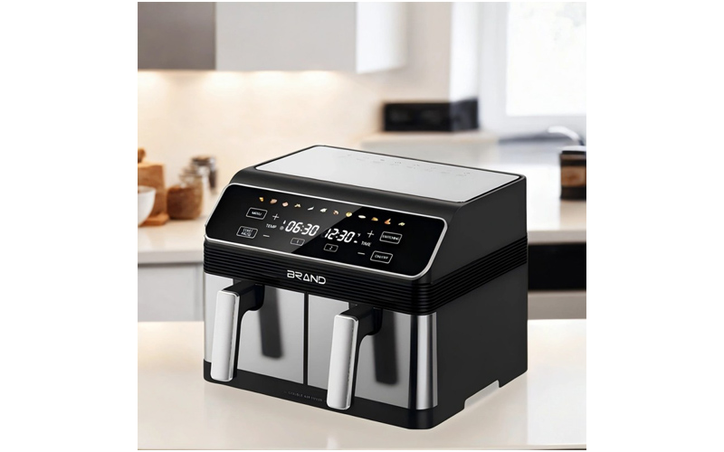 AF-8460 9L Air Fryer Oven with LED Touch Display & Dual Basket | OEM