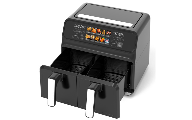 AF-8462 8L Dual Zone Air Fryer with 2 Baskets & Temperature Control | OEM